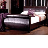 sweet dreams mandarin 6ft superking leather bedstead