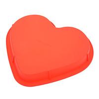 Sweet Heart Shaped Silicone Cake Pizza Mould (Random Color)