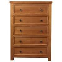 Sweet Dreams Curlew 5 Drawer Chest Wild Cherry