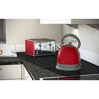 Swan Retro Dome Kettle, 1.8 Litre, Red