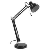 Swing arm desk lamp black - S6309