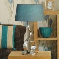 swarf table lamp with grey shade