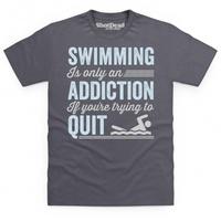 swimming addiction t shirt