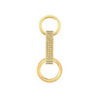swarovski alice key ring gold plated