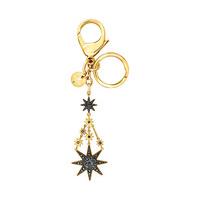 swarovski fireworks bag charm gold plated