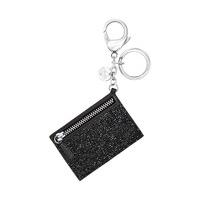 swarovski glam rock bag charm black stainless steel