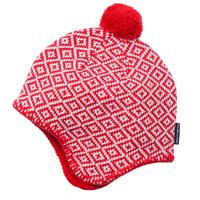 Swedish Snowflake Kids Bobble Hat - Red quality kids boys girls