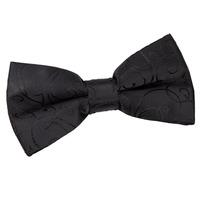 Swirl Black Bow Tie