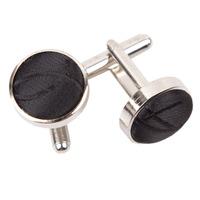 Swirl Black Cufflinks