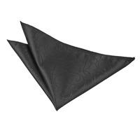 Swirl Black Handkerchief / Pocket Square