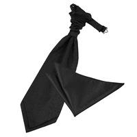 swirl black scrunchie cravat 2 pc set