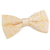 Swirl Gold Bow Tie