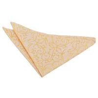 swirl gold handkerchief pocket square