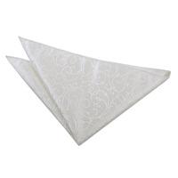 Swirl Ivory Handkerchief / Pocket Square
