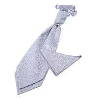 Swirl Silver Scrunchie Cravat 2 pc. Set