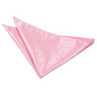 Swirl Baby Pink Handkerchief / Pocket Square