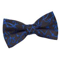 Swirl Black & Blue Bow Tie