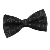 Swirl Black & Green Bow Tie
