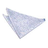 swirl baby blue handkerchief pocket square