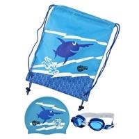 Swim Bag with Goggle and Cap - Blue