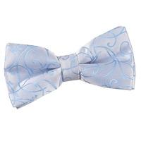 Swirl Baby Blue Bow Tie
