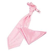 Swirl Baby Pink Scrunchie Cravat 2 pc. Set