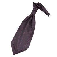 Swirl Black & Purple Scrunchie Cravat