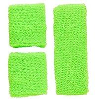 Sweatband Set - Neon Green (headband 2 Wristband)