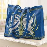 Swan Cotton Tote Bag