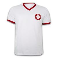 Switzerland Away 1970\'s Short Sleeve Retro Shirt 100% cotton