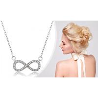 Swarovski Elements Clavicle Infinity Necklace
