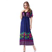 sweet curve womens boho plus size beach boho swing dress print asymmet ...