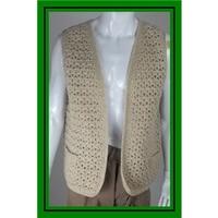 SWALEDALE WOOLLENS - Size: L - Beige - Cardigan