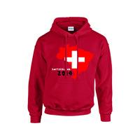 switzerland 2014 country flag hoody red kids