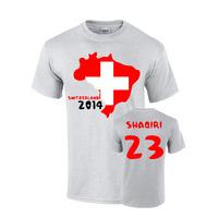 switzerland 2014 country flag t shirt shaqiri 23