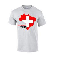 switzerland 2014 country flag t shirt grey