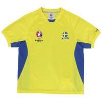 sweden uefa euro 2016 poly training tee yellow kids