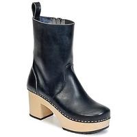 swedish hasbeens swedish boot womens low ankle boots in black