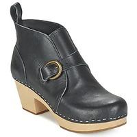 swedish hasbeens petra womens low ankle boots in black