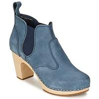 swedish hasbeens opera bootie womens low boots in blue