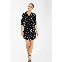 SWAN VISCOSE SHIRT DRESS