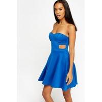 Sweetheart Cut Out Bandeau Dress