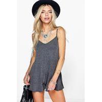 swing style playsuit charcoal