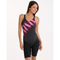 Swirl Legsuit - Black and Pink