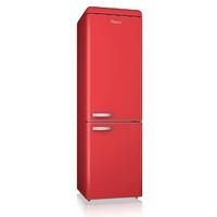 swan sr11020rn retro fridge freezer in red