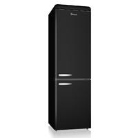 Swan SR11020BN Retro Fridge Freezer in Black