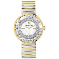 Swarovski Watch Lovely Crystals White Yellow Gold Tone