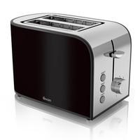 Swan ST17020BLKN 2 Slice Townhouse Toaster in Black Chrome