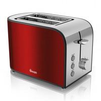 Swan ST17020REDN 2 Slice Townhouse Toaster in Metallic Red Chrome