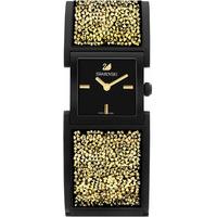 swarovski watch crystalline bangle blacklight gold tone